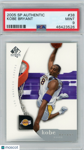 Kobe Bryant - 2005 UD SP Authentic Basketball Base PSA 9 Los Angeles Lakers