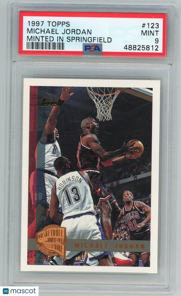 Michael Jordan - 1997 Topps Minted In Springfield PSA 9 #123
