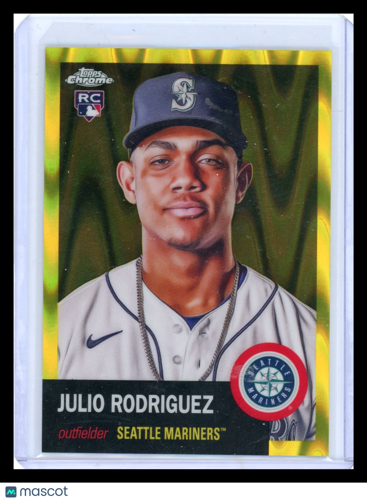 Julio Rodriguez - 2022 Topps Chrome Gold Wave Refractor RC