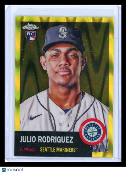 Julio Rodriguez - 2022 Topps Chrome Gold Wave Refractor RC