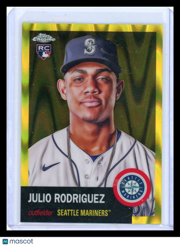 Julio Rodriguez - 2022 Topps Chrome Gold Wave Refractor RC