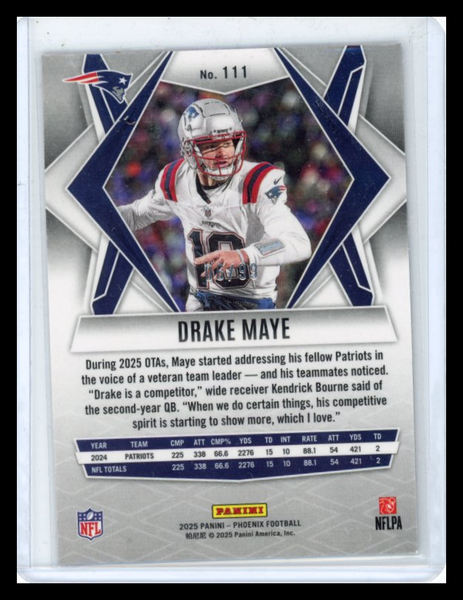 Drake Maye - 2025 Panini Phoenix Football Red /99