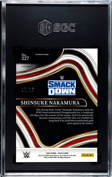 SHINSUKE NAKAMURA-2023 WWE Select  Premier Level Tie-Dye 19/25 SGC 9.5
