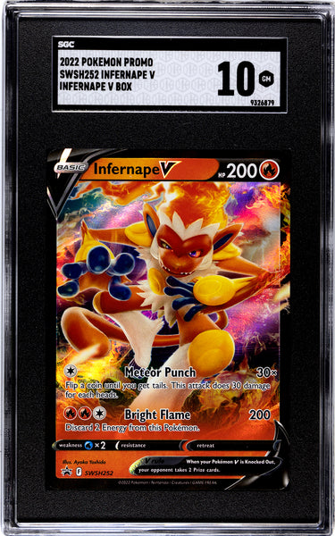 INFERNAPE V-2022 Pokemon Promo Infernape V Box SGC 10