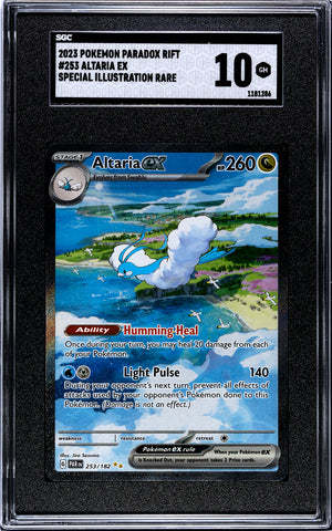 ALTARIA EX-2023 Pokemon Paradox Rift Special Illustration Rare SGC 10