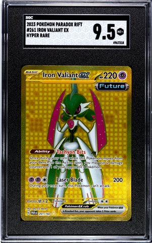 IRON VALIANT EX-2023 Pokemon Paradox Rift Hyper Rare SGC 9.5