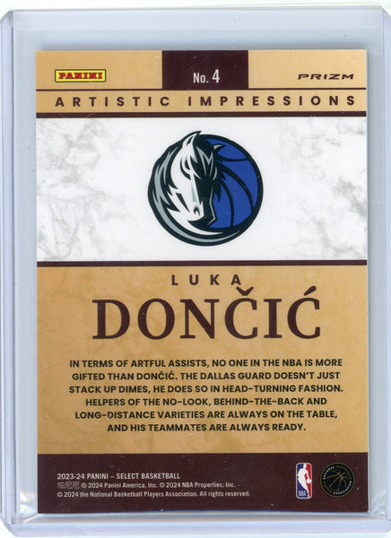 Luka Doncic - 2023-24 Panini Select H2 2024 Artistic Impressions Case Hit SP