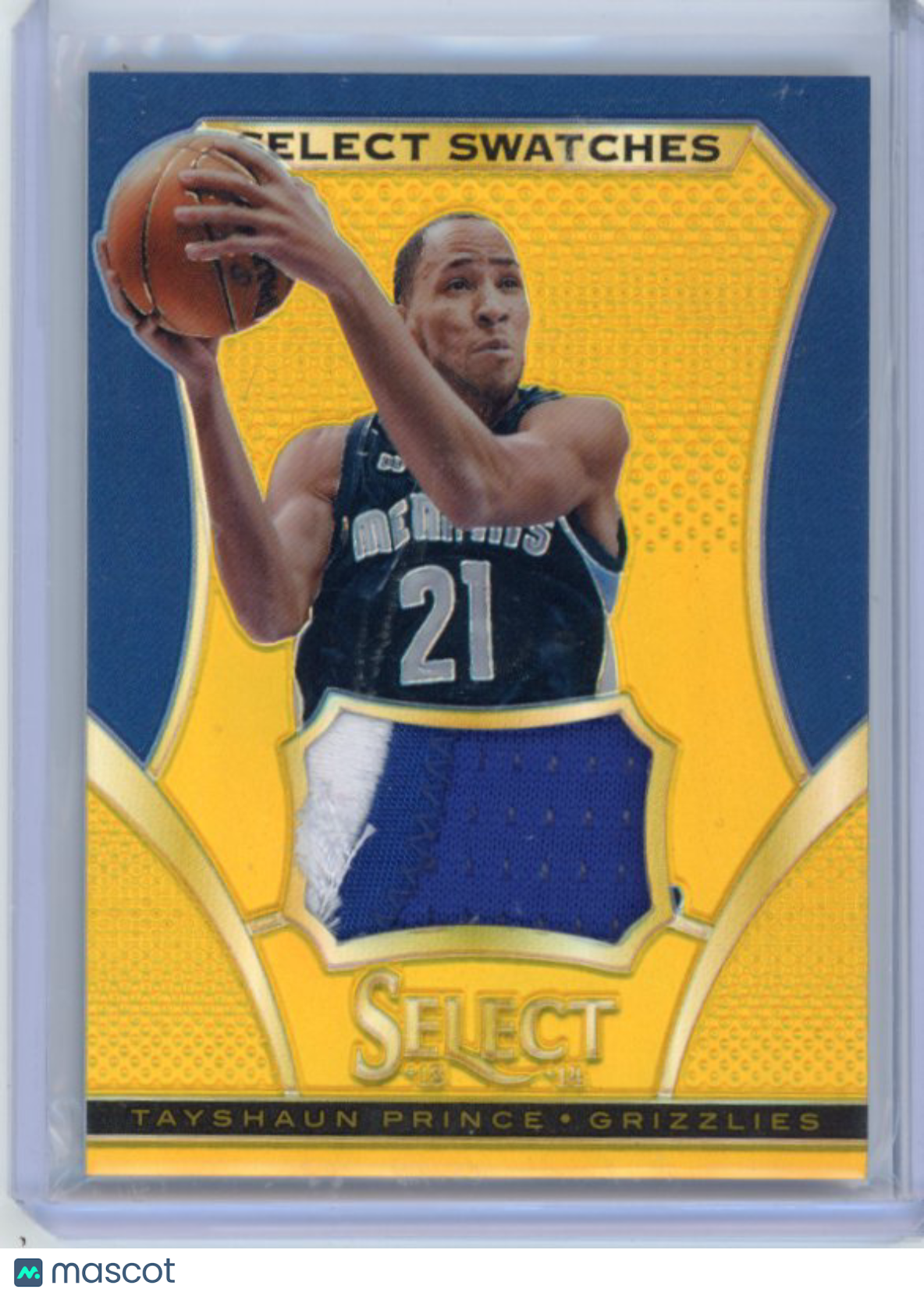 Tayshaun Prince - 2013-14 Panini Select 2014 05/10 Jersey Patch Gold