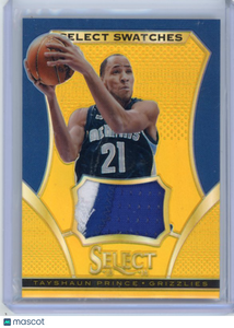 Tayshaun Prince - 2013-14 Panini Select 2014 05/10 Jersey Patch Gold