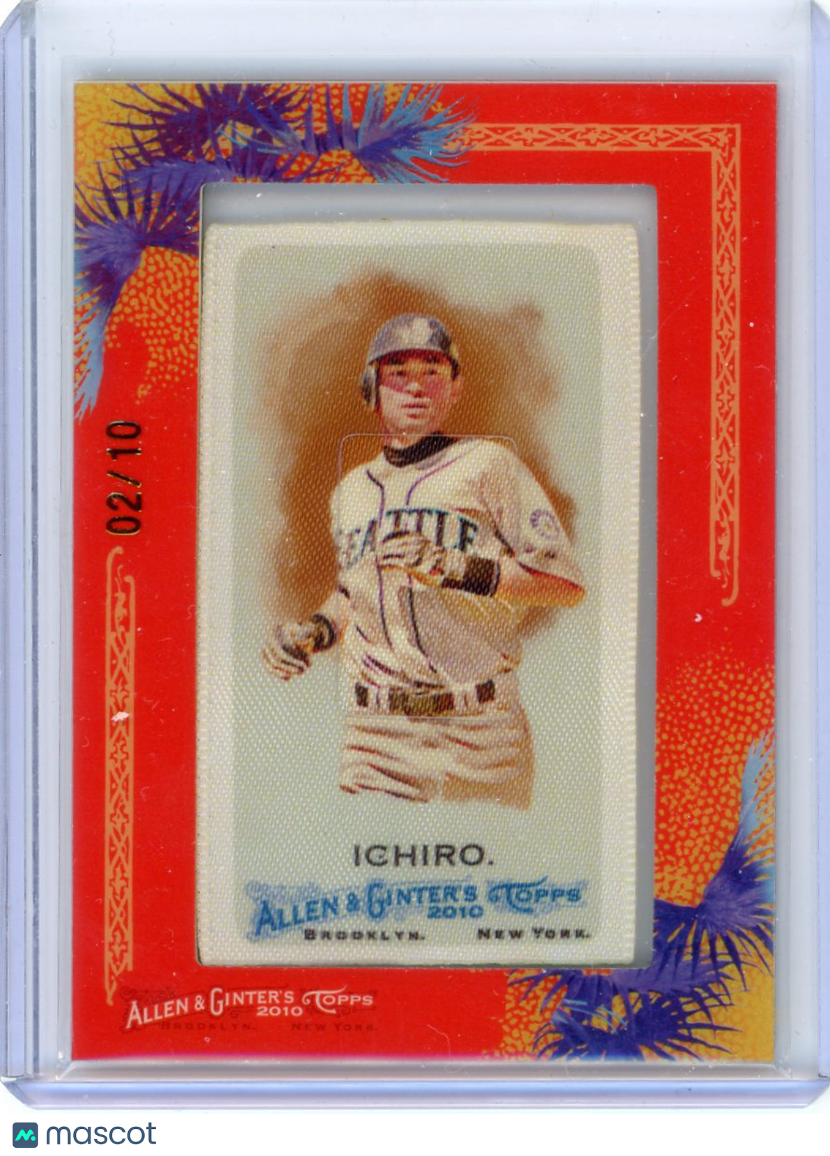 Ichiro - 2010 Topps Allen & Ginter 02/10 Cloth Framed SP