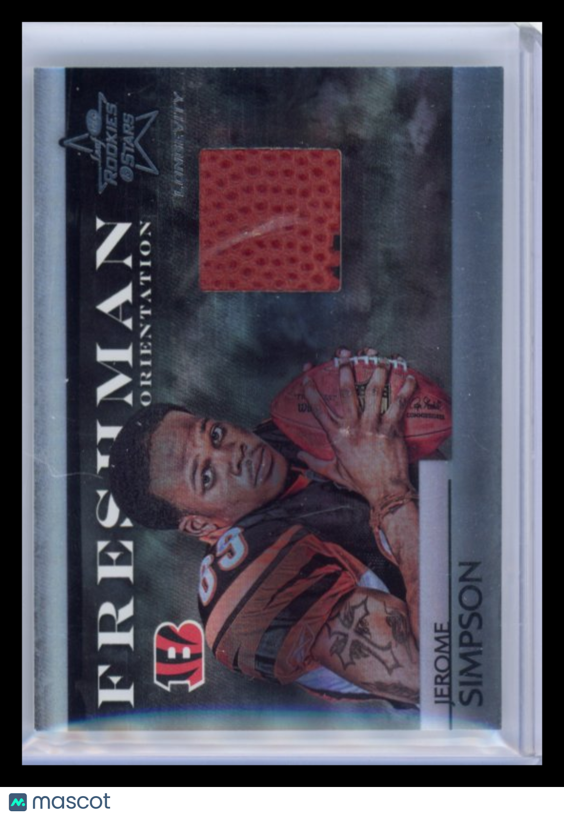 Jerome Simpson - 2008 Rookies & Stars Longevity Freshman Orientation  /7 Jersey