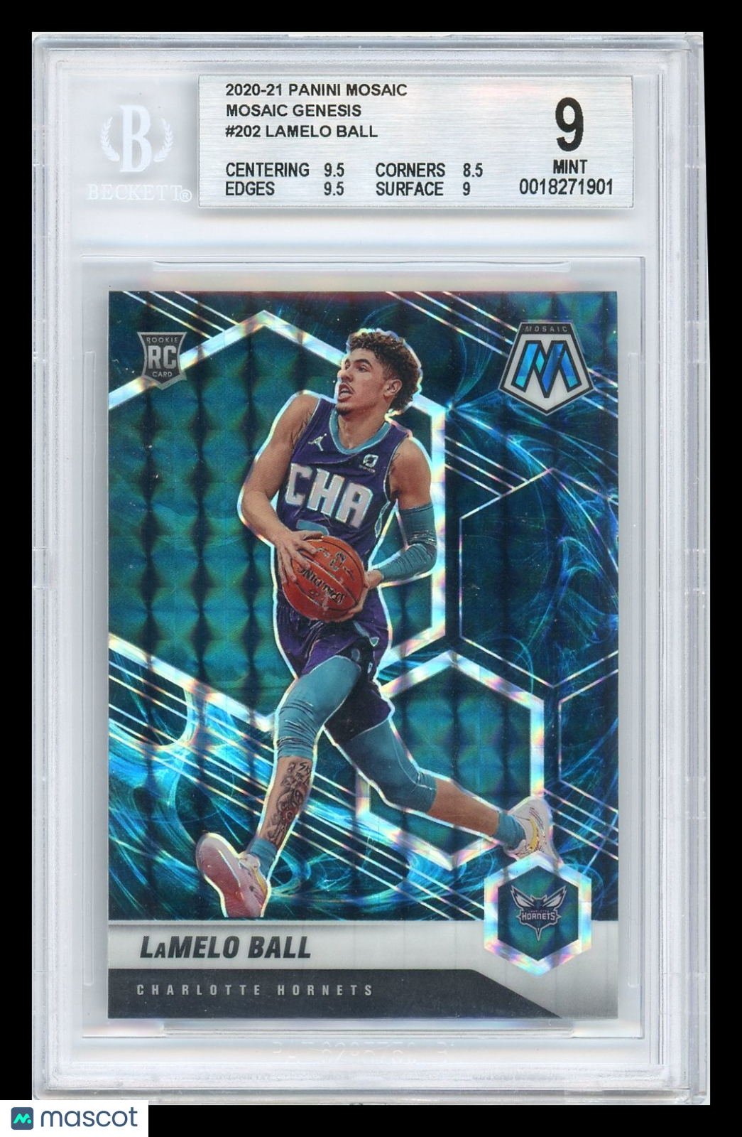 LaMelo Ball - 2020 Panini Mosaic Mosaic Genesis BGS 9