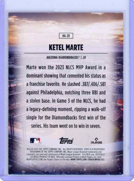 Ketel Marte 2025 Topps Home Field Advantage
