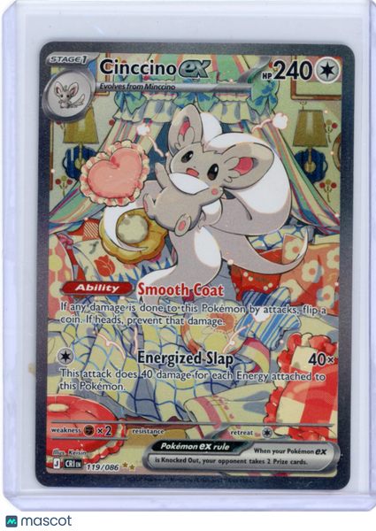 Cinccino 2026 Pokemon Chaos Rising EX 119/086