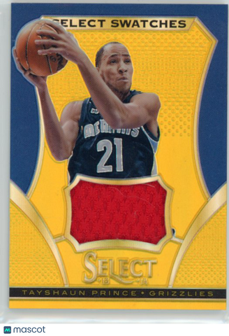 Tayshaun Prince - 2013-14 Panini Select 2014 09/10 Jersey Patch Gold