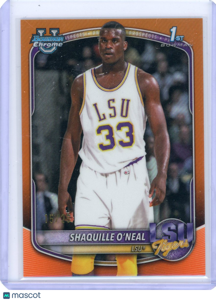 Shaquille O'Neal - 2025 Bowman Chrome 1st Retrofractor Orange 05/25