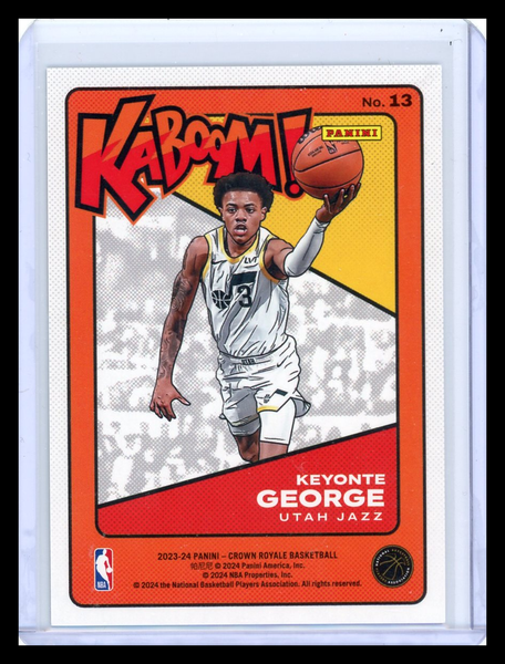 Keyonte George - 2023-24 Panini Crown Royale Kaboom! 2024 RC