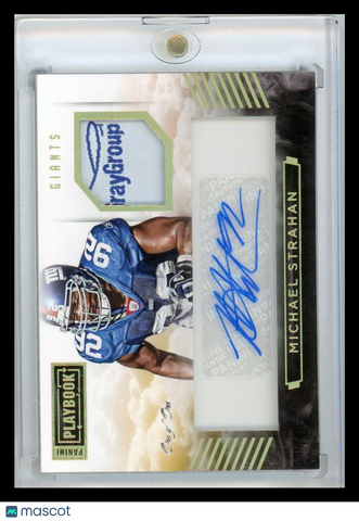 Michael Strahan - 2015 Panini Playbook Autograph Patch