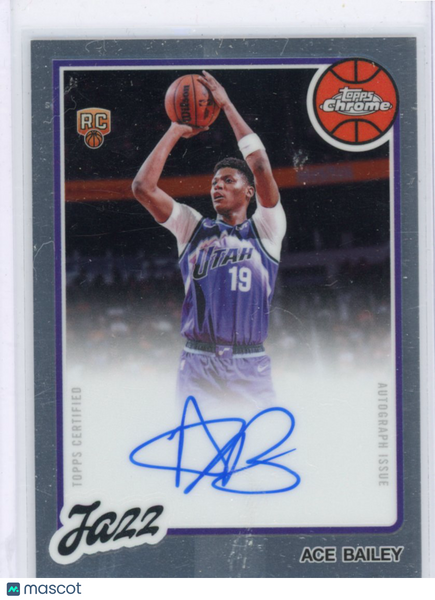 Ace Bailey - 2025-26 Topps Chrome Update Throwback Auto