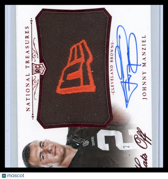 Johnny Manziel - 2014 Panini National Treasures Patch 1 / 2 RC