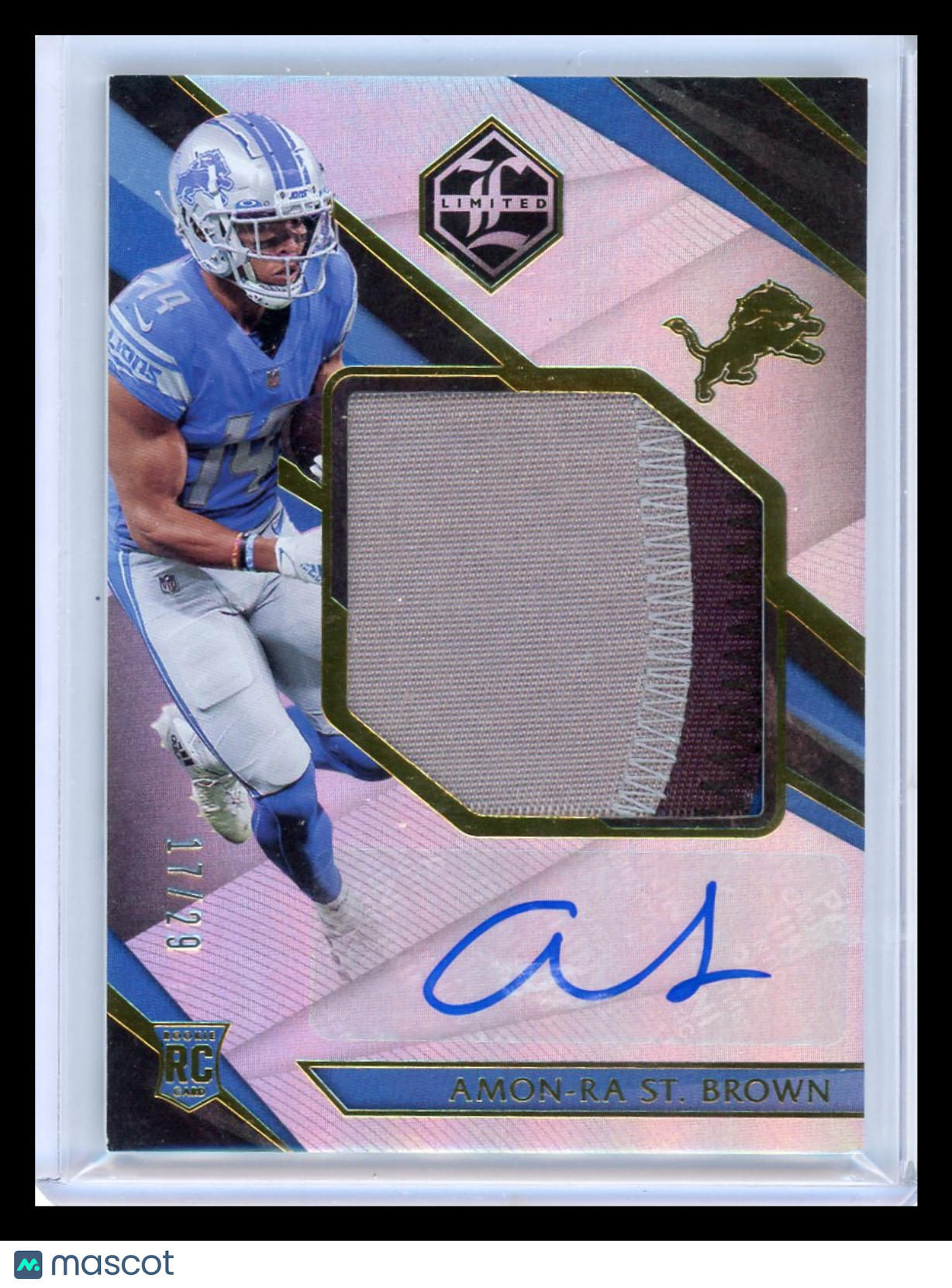 Amon-Ra St. Brown - 2022 Panini Limited Football Patch RC 17/29