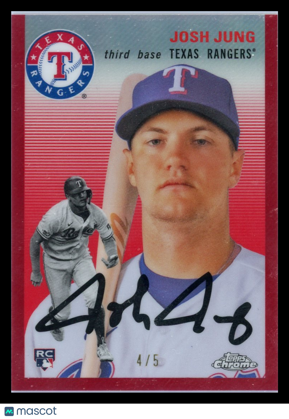 Josh Jung - 2023 Topps Chrome Red Refractor 4 / 5 RC