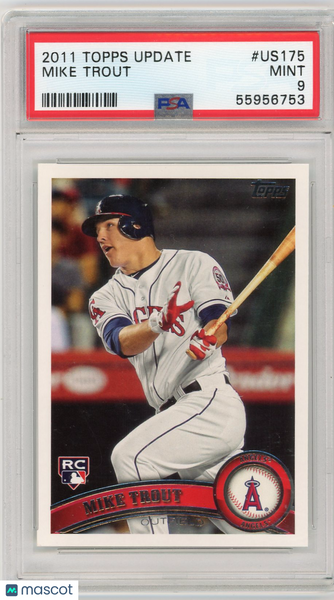 Mike Trout - 2011 Topps Update Rookie US175 PSA 9
