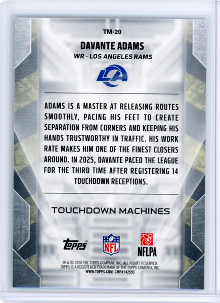 Davante Adams - 2026 Topps Touchdown Machines