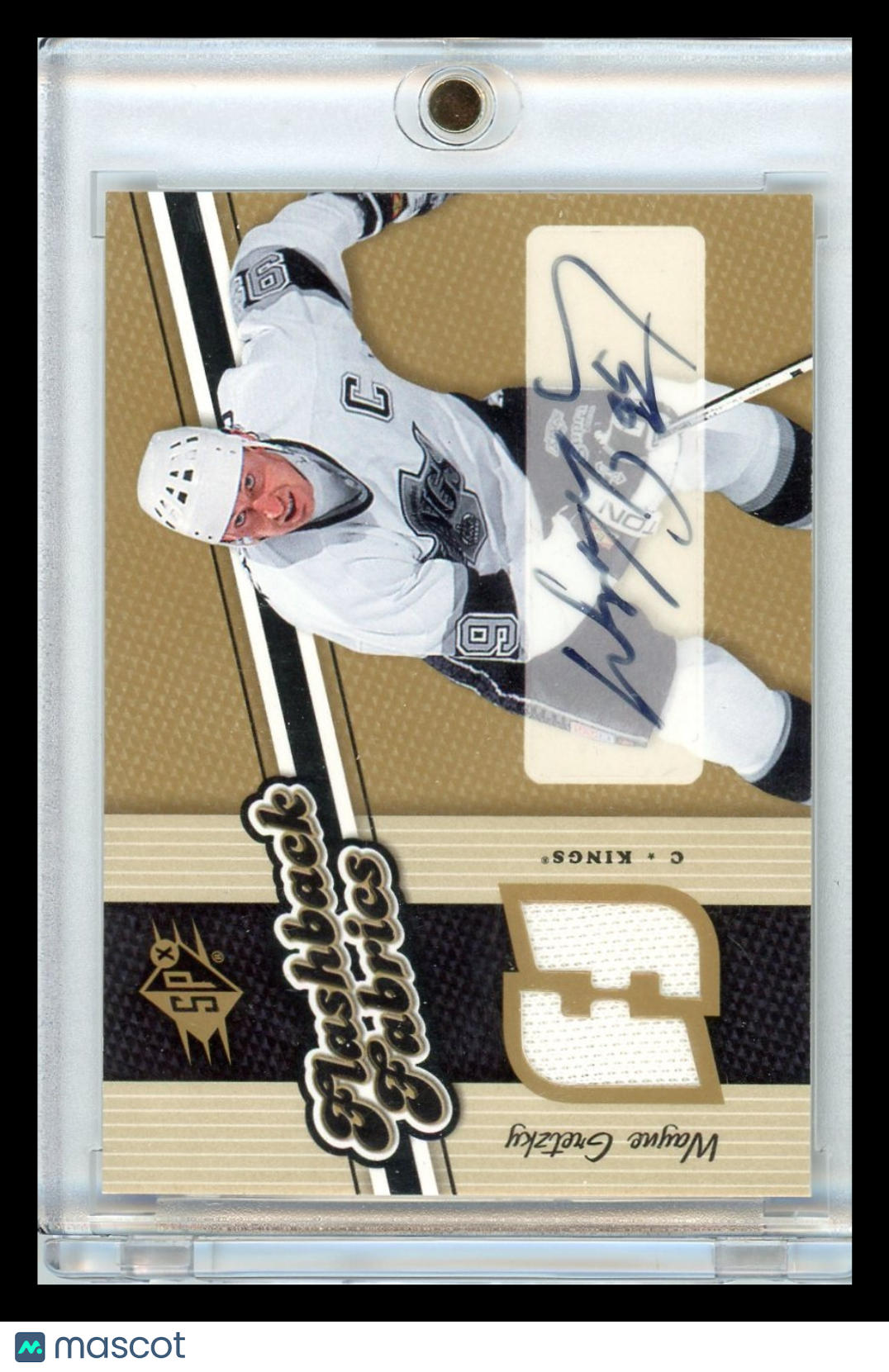 Wayne Gretzky - 2006-07 Upper Deck SPx Flashback Fabrics Autograph Jersey Patch