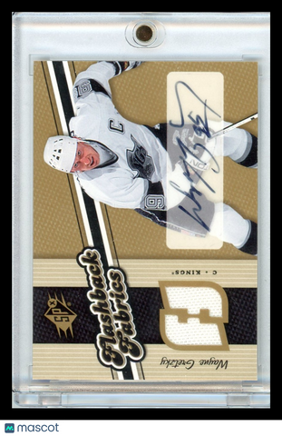 Wayne Gretzky - 2006-07 Upper Deck SPx Flashback Fabrics Autograph Jersey Patch