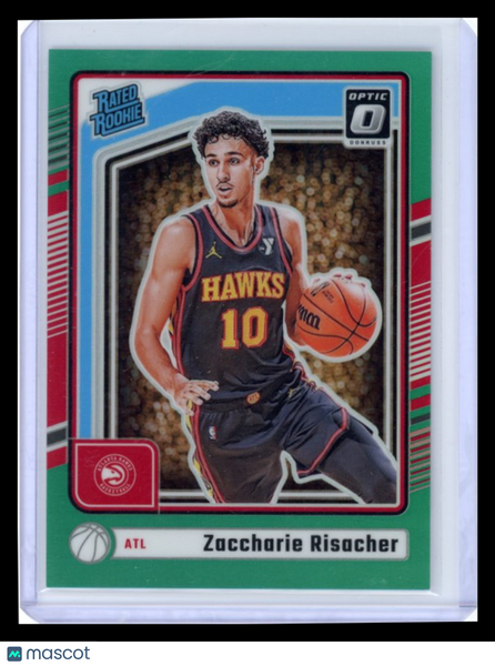 Zaccharie Risacher - 2025 Panini Donruss Optic Green Rookie 1/5