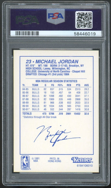 Michael Jordan - 1991 Kenner Starting Line-Up Lineup Dribbling PSA 10 POP 8
