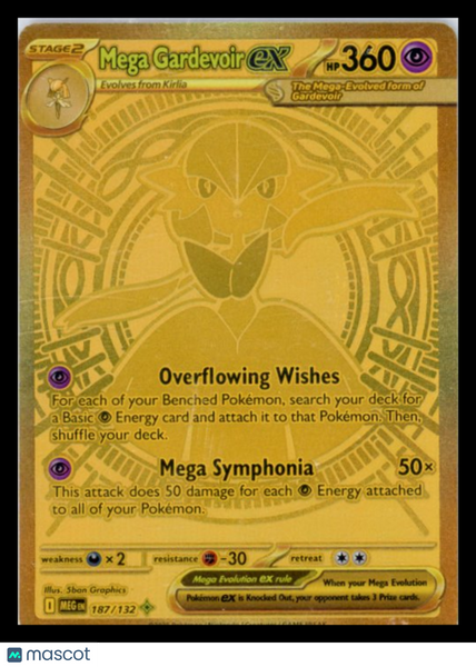 2025 Pokemon TCG Mega Gardevoir Secret Rare 187/132
