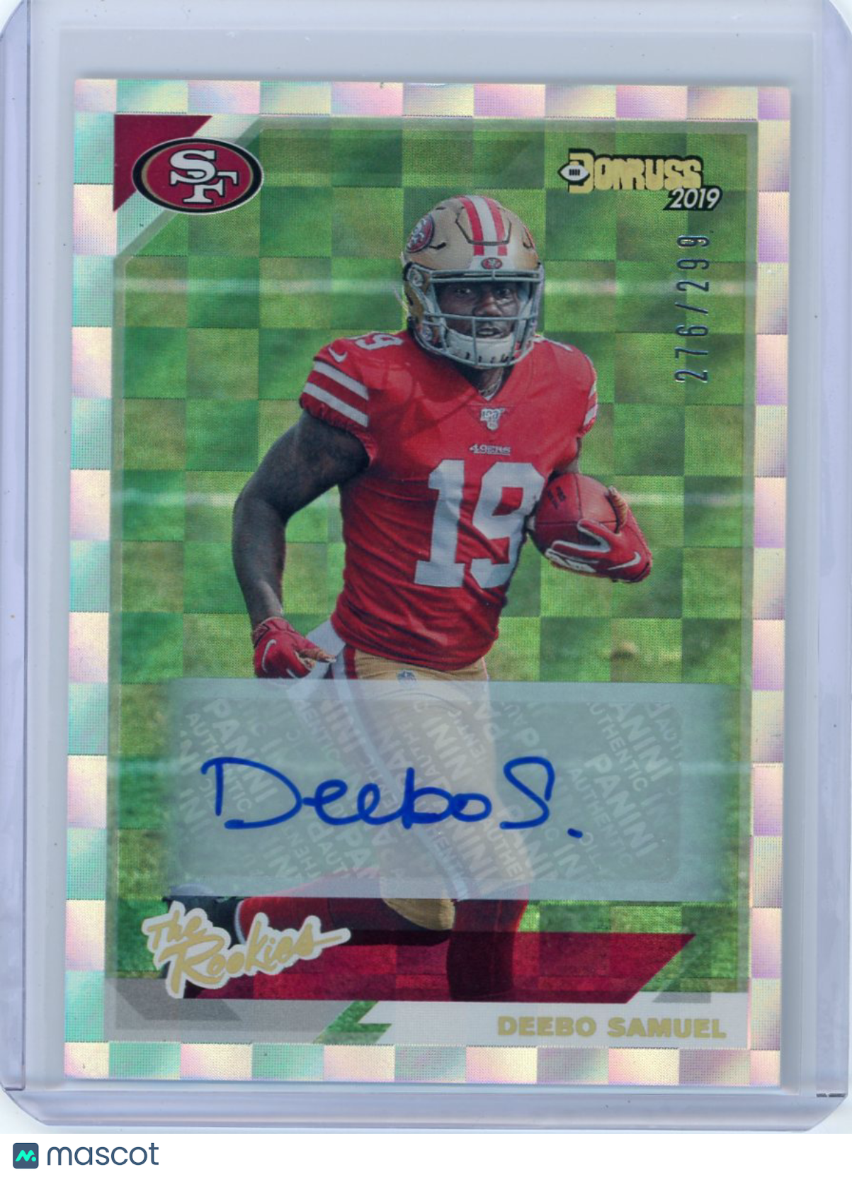 Deebo Samuel - 2019 Panini Donruss The Rookies Checkerboard Holo Auto 276/299