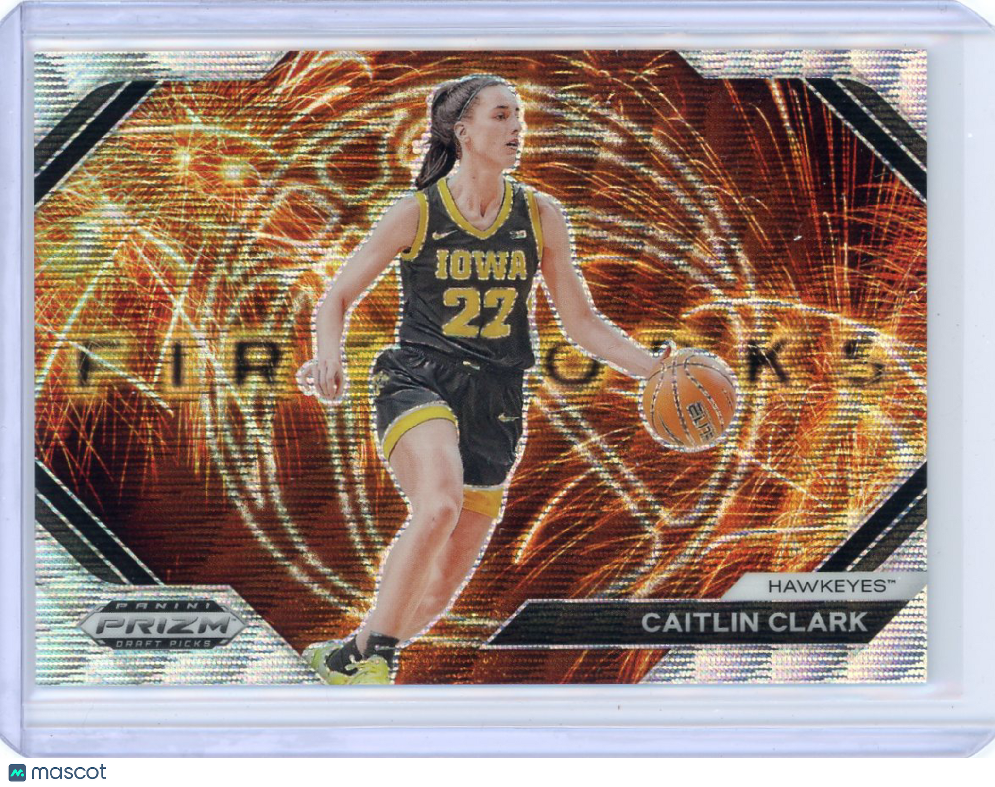Caitlin Clark - 2024 Panini Prizm Draft Picks Fireworks Fireworks Wave 42/99