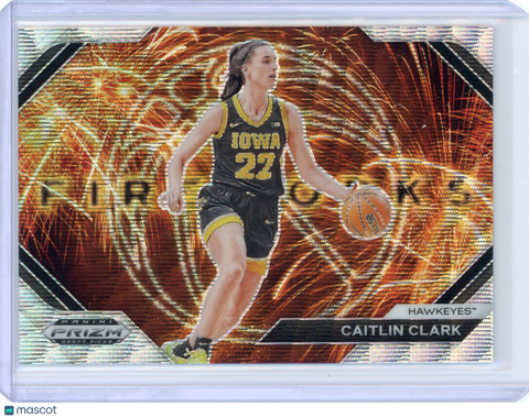 Caitlin Clark - 2024 Panini Prizm Draft Picks Fireworks Fireworks Wave 42/99