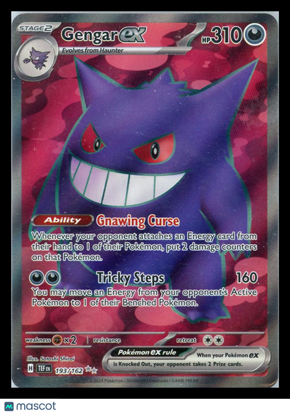 2024 Temporal Forces Gengar EX Holo Secret Rare FA #193/162
