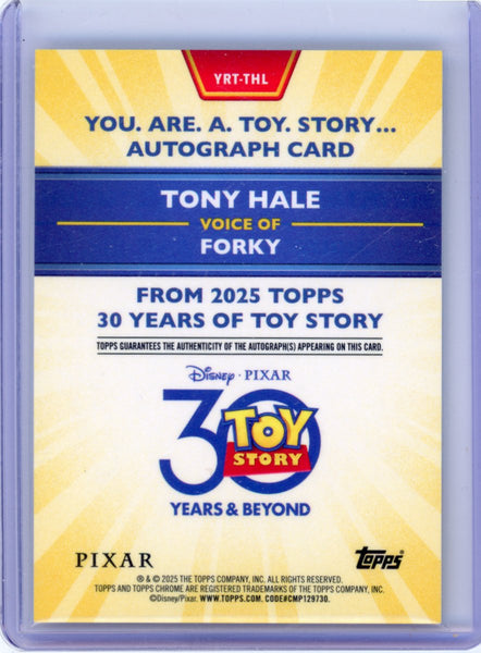 Tony Hale as Forky 2025 Toy Story 30th Anniversary Auto /150