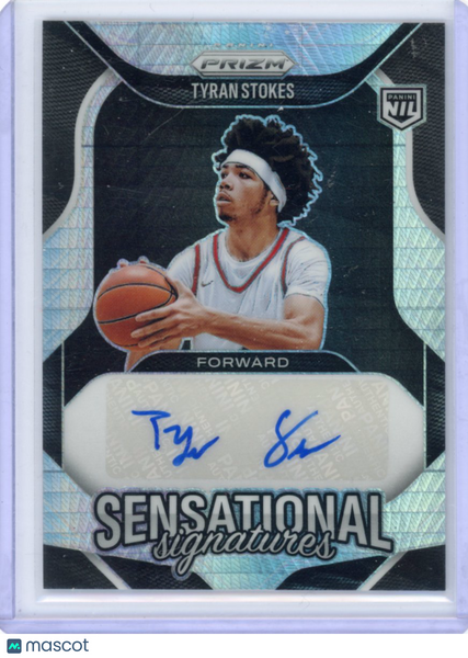 Tyran Stokes - 2026 Prizm Basketball Sensational Signatures Hyper Auto