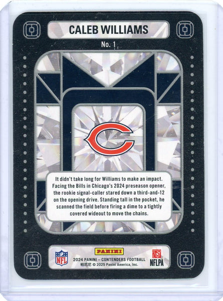 Caleb Williams - 2025 Panini Contenders Football Crown Jewels  SSP RC