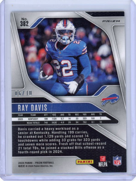 Ray Davis - 2024 Panini Prizm Football Gold Choice 06/10 RC