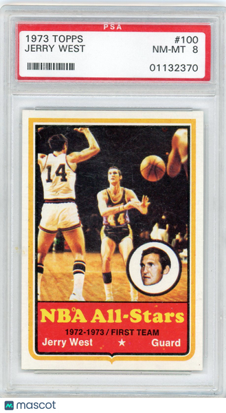 JERRY WEST - 1973 Topps PSA 8 #100