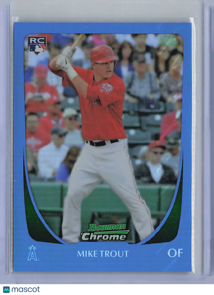 Mike Trout - 2011 Bowman Chrome Blue Refractor Rookie /150