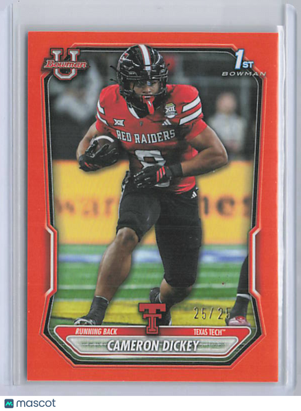 Cameron Dickey - 2026 Bowman U Orange Paper /25