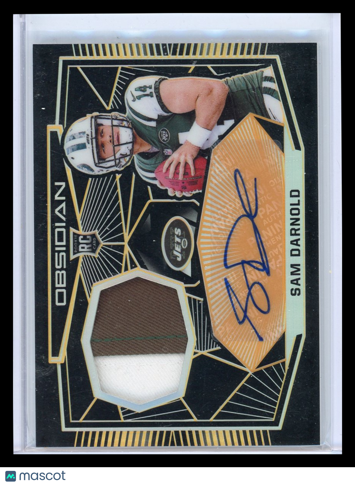 Sam Darnold - 2018 Panini Obsidian Autograph 23/50 Patch RC