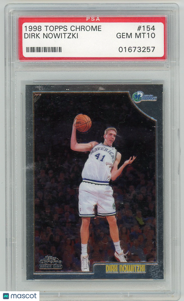 Dirk Nowitzki - 1998 Topps Chrome Rookie PSA 10 #154