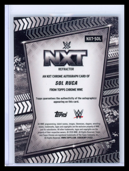 Sol Ruca - 2026 Topps Chrome WWE NXT Refractor Auto