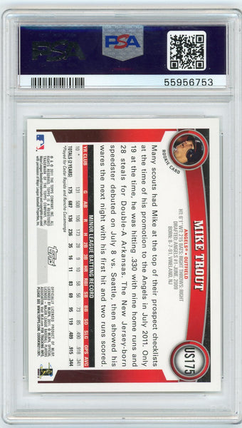 Mike Trout - 2011 Topps Update Rookie US175 PSA 9