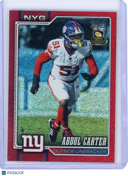 Abdul Carter - 2026 Topps Flagship Red Glitter /5