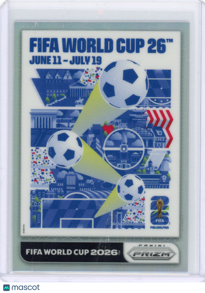2026 Prizm World Cup Posters Philadelphia Silver Prizm